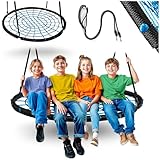 Neo-Sport Nestschaukel Outdoor 120 cm - Hängeschaukel mit Gestell - Maximale...