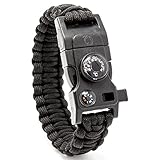 1x Steinbock7 Matterhorn 16in1 All-in-One Paracord Armband, widerstandsfähig,...