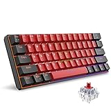 Snpurdiri 60% kabelgebundene mechanische Tastatur, Mini-Gaming-Tastatur mit 61...