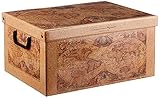 Aufbewahrungsbox mit deckel aus Karton für Kleidung und Wäsche, Karte Mittel...