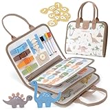 hahaland Busy Board - Dinosaurier Thema mit Zeichnungen,Activity Board...