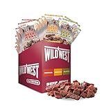 Wild West Beef Jerky, Mix Box 25g, 16er Pack mit 6x Original, 6x Honey BBQ, 4x...