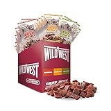 Wild West Beef Jerky, Mix Box 25g, 16er Pack mit 6x Original, 6x Honey BBQ, 4x...