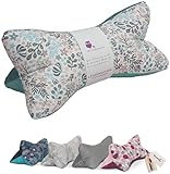 Leseknochen Nackenkissen Frühlingsblume mint bequem und waschbar! Handgestopft...