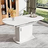 ECLIVON Esstisch Küchentisch Ovaler für 4-6 Personen, Esstisch Ausziehbar...