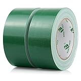 BOMEI PACK Grünes Panzertape Wasserfest 50 mm x 30 m - 2 Rollen Green...