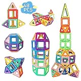 mysoler Magnetische Bausteine 48 Teile Magnet Spielzeug Kinder DIY...