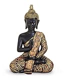 TEMPELWELT® Deko Figur Buddha Statue Amoghasiddhi sitzend 15 cm, Polystein...