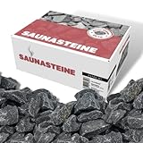 ULTINESS - Saunasteine 20 kg OLIVIN DIABAS finnische Aufgusssteine Dampfsteine...