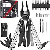 Geschenk für Männer, BIBURY Multitools, Outdoor Multi Tool faltbare Zange mit...