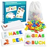 Qukir Buchstaben Lernen Lernspiele , Montessori Spielzeug ab 3 Jahre, Vorschule...