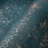 A.S. Création Metallic Tapete Blau Petrol THE BOS 388326 Vliestapete Struktur...