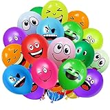20/50/100/200 Stück Emotion Serie Latex Luftballons,12 Zoll Luftballon Smiley,...