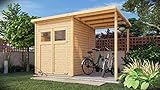 Alpholz Gerätehaus Mollie Plus 335x199 cm Fichtenholz 14 mm Wandstärke...