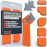 Presch Fugenglätter inkl. Fugenentferner - 6tlg. Kompaktset mit Box - Makellose...