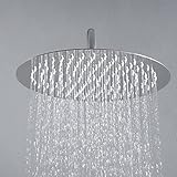 JOHO Regendusche Duschkopf aus Edelstahl mit Anti-Kalk-Düsen, groß 40cm...