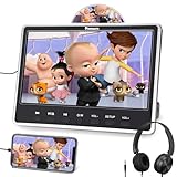 NAVISKAUTO 12,5 Zoll DVD Player Auto Mit Kopfhörer Slot In Disc Typ, Auto...