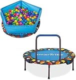 smarTrike Baby-Boys 9200000 3-in-1 Kinder Trampolin, Blau, 91.44 x 91.44 x 71.88...
