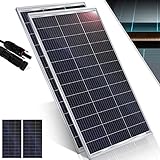 KESSER® Solarpanel 2er Set Monokristallin Solarmodul Solarpanel - 165W 18 V...