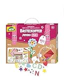 Lena 42664 - Jumbo Bastelkoffer mit 800 Teile in Pastell Farben, Material zum...