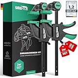 SMABIX® Einhandzwingen 2er Set zum Spannen, Dehnen, Fixieren mit einer Hand,...