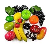 Künstliche Früchte Pack, Gefälschte Früchte für Wohnkultur, Simulation Obst...
