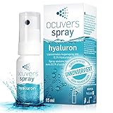 Ocuvers Hyaluron Augenspray – mit Liposomen - 15ml Augenspray gegen trockene...