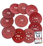 MeyMel® 105 Stück Premium Schleifpapier 125mm Klett | Schleifscheiben Set für...