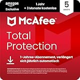 McAfee Total Protection 2025 (5 Gerät) | 15 Monate | Virenschutz, VPN,...