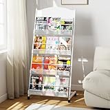 Tcatec 4-stufiger Prospektständer Zeitschriftenständer, Bodenstehender...