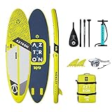 AZTRON Nova Compact, aufblasbares SUP Unisex Erwachsene, säuregelb/grau, 305 x...