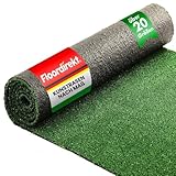 Floordirekt Kunstrasen 1 x 1 m = 1 m² kunstrasen balkon wetterfest - Grün 10mm...