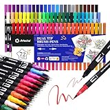 Artecho Dual Brush Pen Set 72 Farben, Fineliner Set, Filzstifte Dicke und...