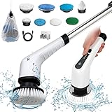 Elektrische Reinigungsbürste, Electric Spin Scrubber Schnurlos Mit 8...