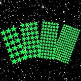 554 Selbstklebend Leuchtsterne Wandaufklebern,Leuchtende Sternenhimmel...