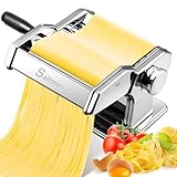 Sailnovo Nudelmaschine Pasta Maker 180 Aluminiumlegierung mit 9 Einstellbaren...