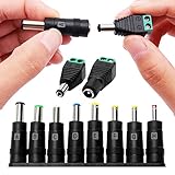 8 in 1 Universal DC Netzteil Adapter, 5.5x2.1 mm KUOQIY Buchse auf Stecker DC...