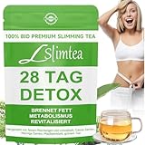 Detox Tee zum Abnehmen – Grüner Helfer, 28 Tage Entgiftungstee mit...