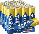 VARTA Batterien AA, 24 Stück, Longlife Power, Alkaline, 1,5V, für Spielzeug,...