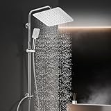 Görbach Edelstahl Duschsystem Duschset ohne Armatur Regendusche Wassersparend...
