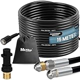 McFilter I Universal Rohrreinigungsschlauch Set, 15m, 200 bar, inkl. Tasche mit...