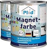 plid® Magnetfarbe Anthrazitgrau - [überstreichbar] - auf Wänden, Türen,...