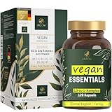 VITACTIV Vegan Essentials - 120 Kapseln (4 Monate), Vegan Supplements - All in...