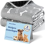Baodan Waschbar Haustier-Urinunterlage, 2 Pack 90*80 cm Wiederverwendbare...