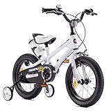 RoyalBaby Kinderfahrrad Mädchen Junge Freestyle BMX Fahrrad Kinderfahrrad Weiß...