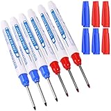 UNOLIGA 6pcs Bohrlochmarker, 30mm Extralange Spitze Tieflochmarker,...