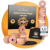 Panteer SCHÄDLINGSMEISTER Zedernholz Ringe - 50 Stück + 1 Mottenfalle...