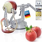 Edelstahl 'Deluxe' Apfelschäler & Kartoffelschäler 3-in-1 Sparschäler...