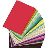 Taiyeestar 60 Blatt Tonpapier A4 Bunt in 30 Farben, 150 g/m² Tonzeichenpapier...