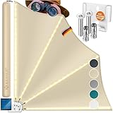 KESSER® Balkonfächer mit LED | klappbar mit Wandhalterung | 140x140cm |...
